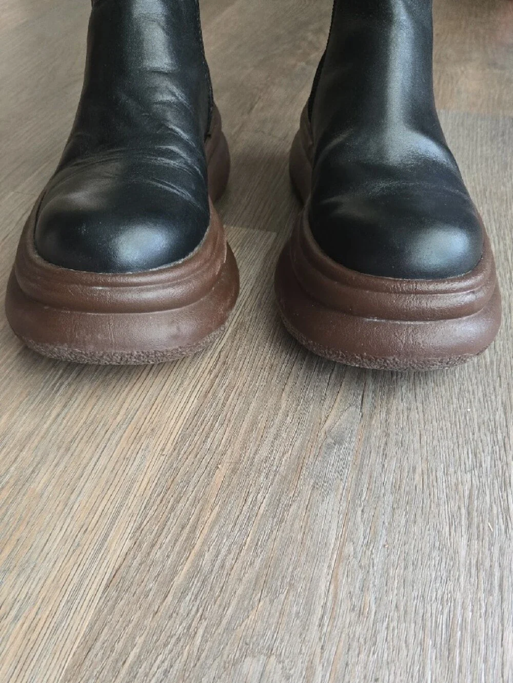 Zara Platform Chelsea Boots